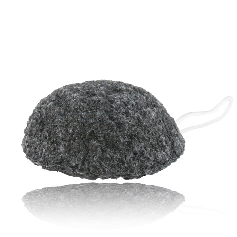 Eponge visage pur Konjac au Charbon de Bincho