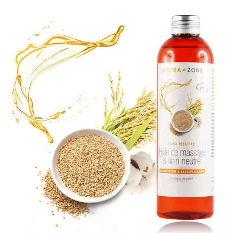 Base neutre Huile de massage BIO**