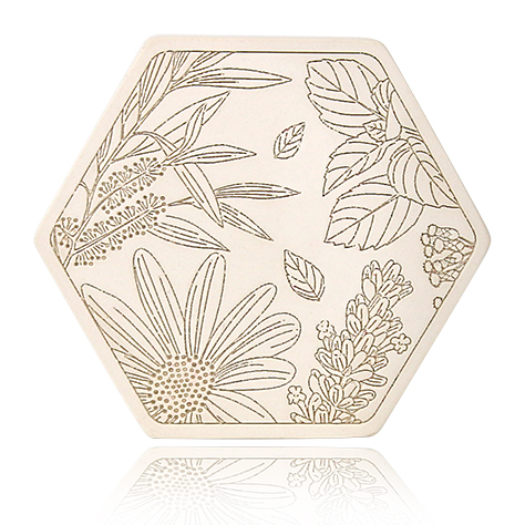 Galet de diffusion aromatique Galet Tomette fleurie et sachet en organza