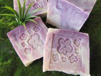 Pain de savon marbré PINK FLOWER
